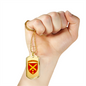 43rd Artillery Brigade (Ukraine) - 18k Gold Finished Luxury Dog Tag Necklace