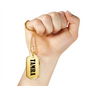 Tamra v01 - 18k Gold Finished Luxury Dog Tag Necklace
