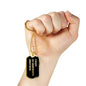 Coast Guardsman's Brother v2 - 18k Gold Finished Luxury Dog Tag Necklace