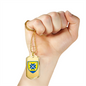 56th Motorized Infantry Brigade (Ukraine) - 18k Gold Finished Luxury Dog Tag Necklace