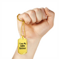 Love My Golden Retriever - 18k Gold Finished Luxury Dog Tag Necklace