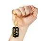 Navy Niece v2 - 18k Gold Finished Luxury Dog Tag Necklace