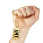 Amy v01 - 18k Gold Finished Luxury Dog Tag Necklace