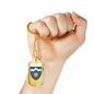 10th Mountain Assault Brigade (Ukraine) - 18k Gold Finished Luxury Dog Tag Necklace