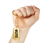 Olive v01 - 18k Gold Finished Luxury Dog Tag Necklace