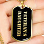 Veteran's Daughter v2 - 18k Gold Finished Luxury Dog Tag Necklace