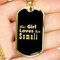 Somali v2 - 18k Gold Finished Luxury Dog Tag Necklace