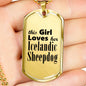 Icelandic Sheepdog - 18k Gold Finished Luxury Dog Tag Necklace