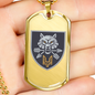 Special Operations Forces Command (Ukraine) - 18k Gold Finished Luxury Dog Tag Necklace