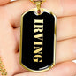 Irving v2 - 18k Gold Finished Luxury Dog Tag Necklace