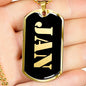 Jan v2 - 18k Gold Finished Luxury Dog Tag Necklace