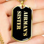 Airman's Sister v2 - 18k Gold Finished Luxury Dog Tag Necklace