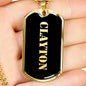 Clayton v2 - 18k Gold Finished Luxury Dog Tag Necklace