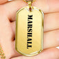 Marshall - 18k Gold Finished Luxury Dog Tag Necklace