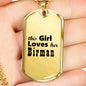 Birman - 18k Gold Finished Luxury Dog Tag Necklace
