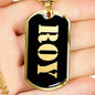 Roy v2 - 18k Gold Finished Luxury Dog Tag Necklace