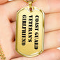 Coast Guard Veteran's Girlfriend - 18k Gold Finished Luxury Dog Tag Necklace