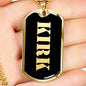 Kirk v2 - 18k Gold Finished Luxury Dog Tag Necklace