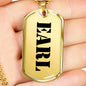 Earl - 18k Gold Finished Luxury Dog Tag Necklace