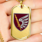 79th Air Assault Brigade (Ukraine) - 18k Gold Finished Luxury Dog Tag Necklace