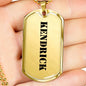 Kendrick - 18k Gold Finished Luxury Dog Tag Necklace