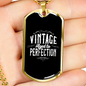 Vintage Aged To Perfection - 18k Gold Finished Luxury Dog Tag Necklace