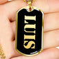 Luis v2 - 18k Gold Finished Luxury Dog Tag Necklace