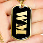 Wm v2 - 18k Gold Finished Luxury Dog Tag Necklace