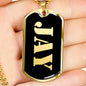 Jay v2 - 18k Gold Finished Luxury Dog Tag Necklace