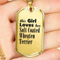 Soft Coated Wheaten Terrier - 18k Gold Finished Luxury Dog Tag Necklace