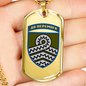 59th Motorized Infantry Brigade (Ukraine) - 18k Gold Finished Luxury Dog Tag Necklace