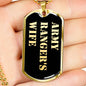 Army Ranger's Wife v2 - 18k Gold Finished Luxury Dog Tag Necklace