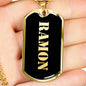 Ramon v2 - 18k Gold Finished Luxury Dog Tag Necklace