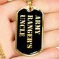 Army Ranger's Uncle v2 - 18k Gold Finished Luxury Dog Tag Necklace