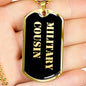 Military Cousin v2 - 18k Gold Finished Luxury Dog Tag Necklace