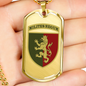 24th Mechanized Brigade (Ukraine) - 18k Gold Finished Luxury Dog Tag Necklace
