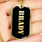 Brady v2 - 18k Gold Finished Luxury Dog Tag Necklace