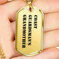 Coast Guardsman's Grandmother - 18k Gold Finished Luxury Dog Tag Necklace