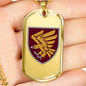 95th Air Assault Brigade (Ukraine) - 18k Gold Finished Luxury Dog Tag Necklace