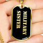 Military Sister v2 - 18k Gold Finished Luxury Dog Tag Necklace