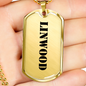 Linwood - 18k Gold Finished Luxury Dog Tag Necklace