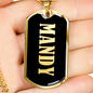 Mandy v02 - 18k Gold Finished Luxury Dog Tag Necklace