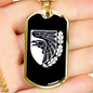 93rd Mechanized Brigade (Ukraine) v3 - 18k Gold Finished Luxury Dog Tag Necklace