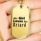 Briard - 18k Gold Finished Luxury Dog Tag Necklace