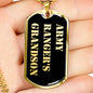Army Ranger's Grandson v2 - 18k Gold Finished Luxury Dog Tag Necklace