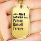 Parson Russell Terrier - 18k Gold Finished Luxury Dog Tag Necklace