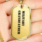 Military Grandfather - 18k Gold Finished Luxury Dog Tag Necklace