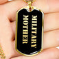 Military Mother v2 - 18k Gold Finished Luxury Dog Tag Necklace