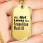 Neapolitan Mastiff - 18k Gold Finished Luxury Dog Tag Necklace