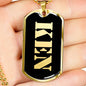 Ken v2 - 18k Gold Finished Luxury Dog Tag Necklace